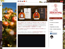 Tablet Screenshot of calvados-pere-magloire.com